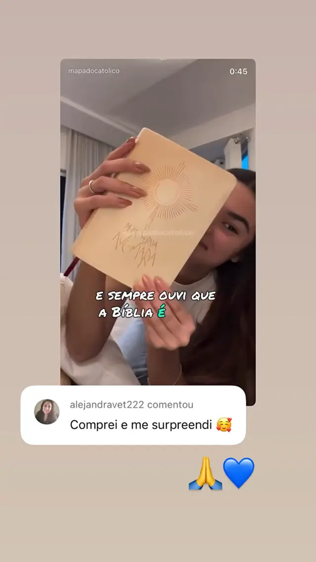 Usuária satisfeita com o produto